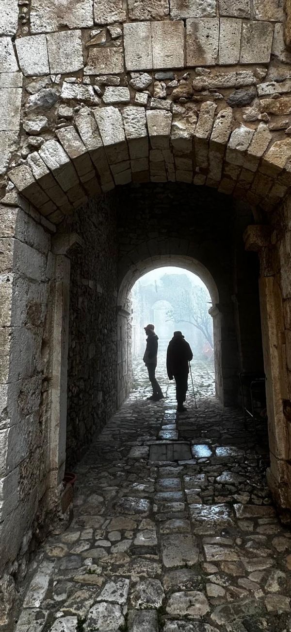 22 damp stone arch